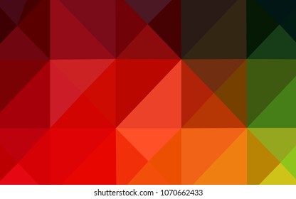 Dark Multicolor vector abstract polygonal background. A completely new color illustration in a  polygonal style. The best triangular design for your business.