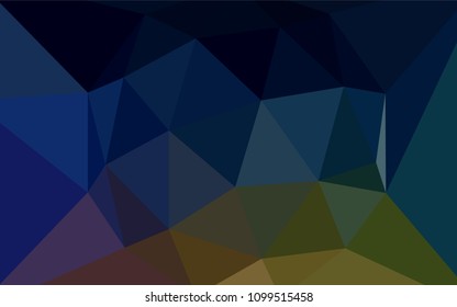 Dark Multicolor vector abstract polygonal template. Creative illustration in halftone style with triangles. A completely new design for your leaflet.
