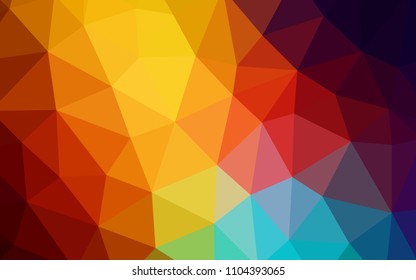 Dark Multicolor vector abstract polygonal pattern. Modern abstract illustration with triangles. Textured pattern for your backgrounds.