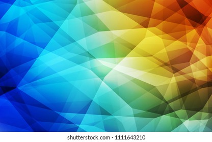 Dark Multicolor vector abstract polygonal pattern. A sample with polygonal shapes. Polygonal design for your web site.