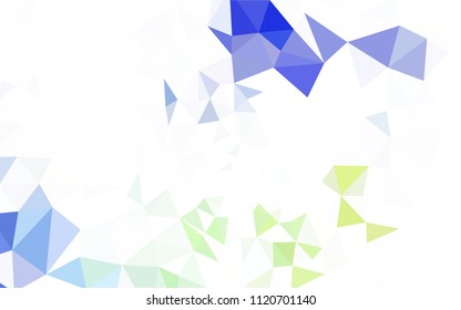 Dark Multicolor vector abstract polygonal background. A sample with polygonal shapes. New template for your brand book.