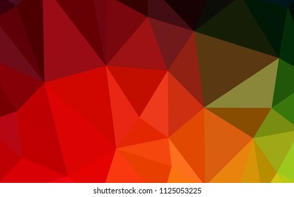 Dark Multicolor vector abstract polygonal template. Modern abstract illustration with triangles. A completely new design for your leaflet.