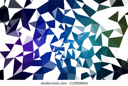Dark Multicolor vector abstract polygonal template. Modern abstract illustration with triangles. Pattern for a brand book's backdrop.