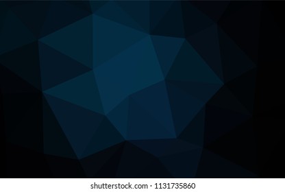 Dark Multicolor vector abstract polygonal template. Glitter abstract illustration with an elegant triangles. A new texture for your web site.