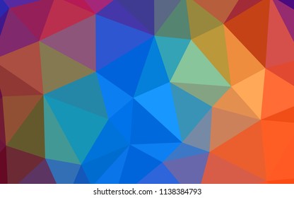 Dark Multicolor vector abstract polygonal background. Polygonal abstract illustration with gradient. Pattern for a brand book's backdrop.