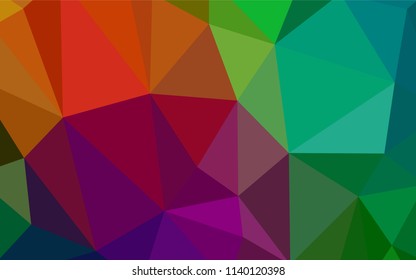 Dark Multicolor vector abstract polygonal background. Polygonal abstract illustration with gradient. New template for your brand book.