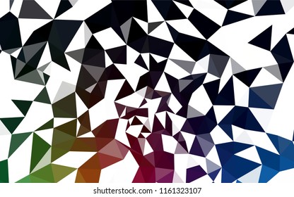 Dark Multicolor vector abstract polygonal template. A sample with polygonal shapes. A new texture for your web site.