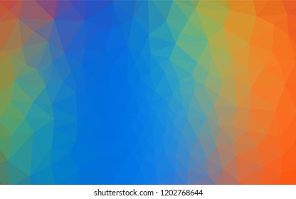 Dark Multicolor vector abstract polygonal template. Shining polygonal illustration, which consist of triangles. Template for cell phone's backgrounds.