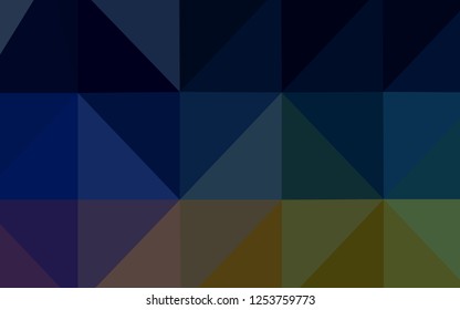 Dark Multicolor vector abstract polygonal pattern. Colorful abstract illustration with gradient. The polygonal design can be used for your web site.
