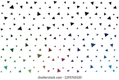 Dark Multicolor vector  abstract polygonal background. Colorful illustration in abstract style with triangles. A completely new design for your leaflet.