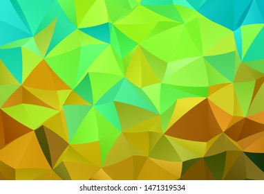 Dark Multicolor vector abstract polygonal pattern. Creative geometric illustration in Origami style with gradient. A completely new design for your leaflet.