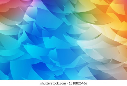 Dark Multicolor vector abstract polygonal template. Geometric illustration in Origami style with gradient.  Template for cell phone's backgrounds.
