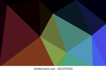 Dark Multicolor vector abstract textured polygonal background. Blurry triangle design. Pattern can be used for background.