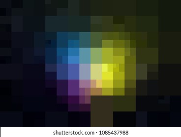 Dark Multicolor vector abstract textured polygonal background. Blurry rectangle design. Pattern can be used for background.
