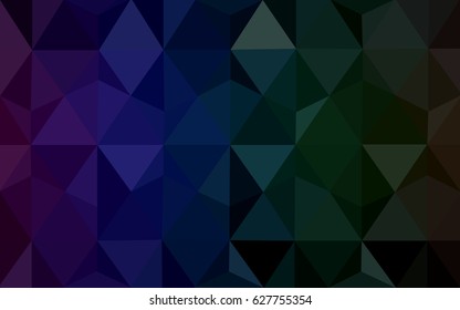 Dark Multicolor vector abstract textured polygonal background. Blurry triangle design. Pattern can be used for background.