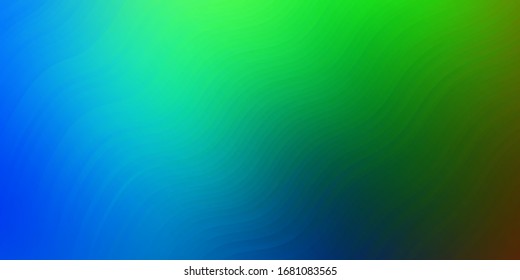 Dark Multicolor vector backdrop with bent lines. Colorful illustration in abstract style with bent lines. Smart design for your promotions.
