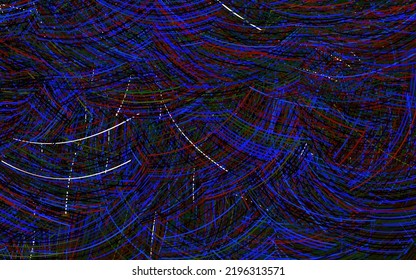 Dark Multicolor vector backdrop with bent lines. Shining colorful illustration in simple curve style. New composition for your brand book.