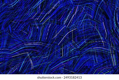 Dark Multicolor vector backdrop with bent lines. Creative illustration in halftone style with gradient. Pattern for your business design.