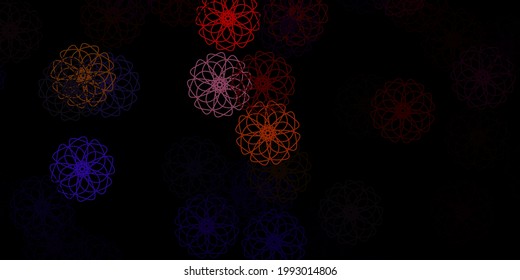 Dark Multicolor vector backdrop with chaotic shapes. Colorful illustration with simple gradient shapes. Simple illustration for your web site.