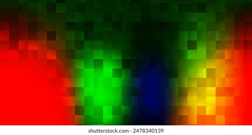 Dark multicolor vector backdrop with chaotic shapes. Modern abstract illustration with gradient random forms. Smart design for your business.