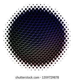Dark Multicolor vector backdrop with circles. Illustration with set of shining colorful abstract spheres. Pattern for wallpapers, curtains.
