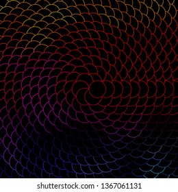 Dark Multicolor vector backdrop with circles. Abstract decorative design in gradient style with bubbles. Pattern for booklets, leaflets.