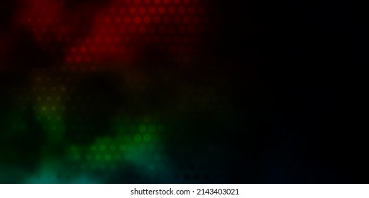 Dark Multicolor vector backdrop with circles. Abstract decorative design in gradient style with bubbles. Pattern for websites, landing pages.