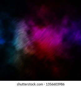 Dark Multicolor vector backdrop with circular arc. Colorful illustration in abstract style with bent lines. Template for cellphones.