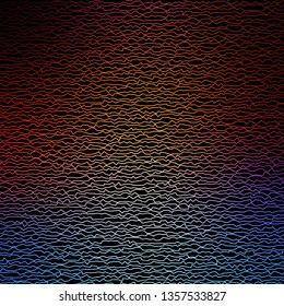 Dark Multicolor vector backdrop with circular arc. Colorful illustration, which consists of curves. Pattern for commercials, ads.