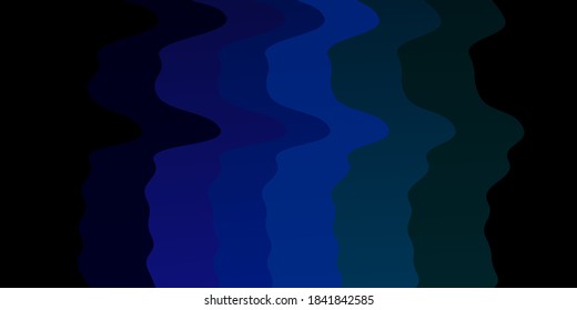 Dark Multicolor vector backdrop with circular arc. Bright sample with colorful bent lines, shapes. Pattern for websites, landing pages.