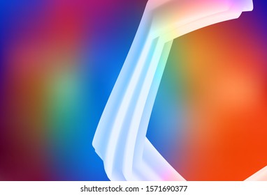 Dark Multicolor vector backdrop with curved lines. A shining illustration, which consists of curved lines. A completely new design for your business.