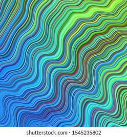 Dark Multicolor vector backdrop with curves. Bright illustration with gradient circular arcs. Best design for your posters, banners.