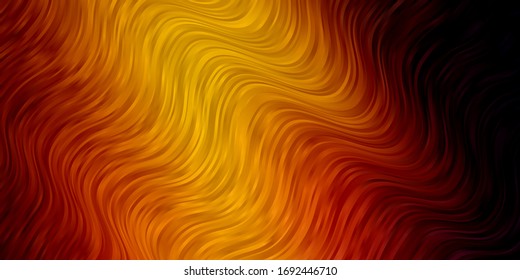 Dark Multicolor vector backdrop with curves. Abstract gradient illustration with wry lines. Smart design for your promotions.