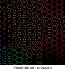 Dark Multicolor vector backdrop with dots. Modern abstract illustration with colorful circle shapes. New template for a brand book.