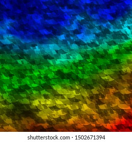 Dark Multicolor vector backdrop with lines, triangles. Glitter abstract illustration with triangular shapes. Design for your promotions.