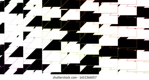 Dark Multicolor vector backdrop with lines. Modern abstract illustration with colorful lines. Template for your UI design.