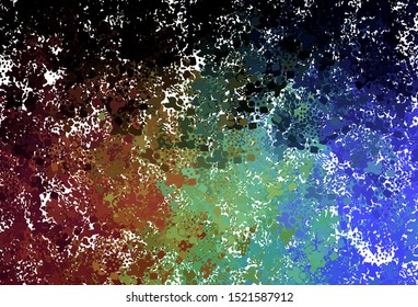 Dark Multicolor vector backdrop with memphis shapes. Simple colorful illustration with abstract gradient shapes. Elegant design for wallpapers.