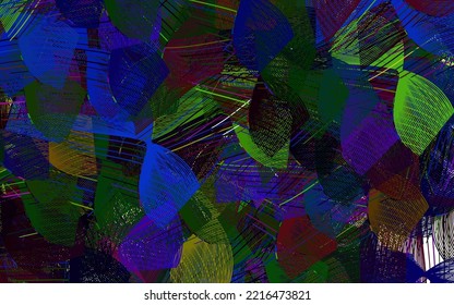 Dark Multicolor vector backdrop with memphis shapes. Decorative design in abstract style with random forms. Best smart design for your business.