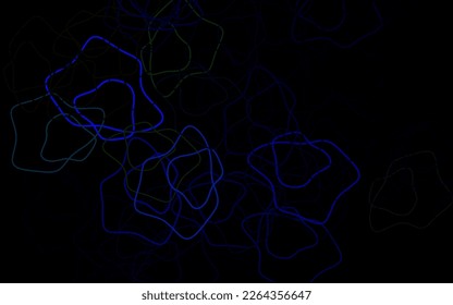 Dark Multicolor vector backdrop with memphis shapes. Colorful chaotic forms with gradient in modern style. Best smart design for your business.