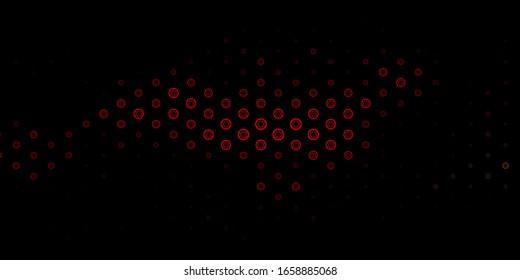 Fondo vectorial oscuro multicolor con símbolos misteriosos. Ilustración vintage colorida con formas de alquimia degradado. Mejor diseño de eventos de halloween.