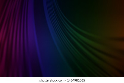 Dark Multicolor vector backdrop with wry lines. Shining colorful illustration in simple style. A new texture for your  ad, booklets, leaflets.