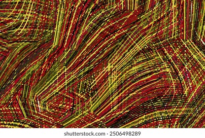 Dark Multicolor vector backdrop with wry lines. A shining illustration, which consists of curved lines. Pattern for your design.