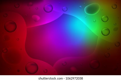 Dark Multicolor vector background with abstract circles. Colorful illustration in abstract memphis style with gradient. Memphis style for your business design.