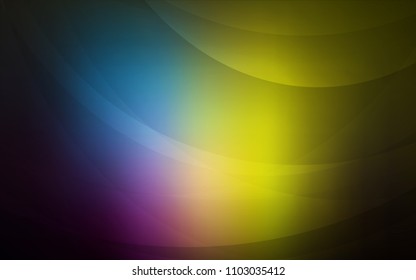 Dark Multicolor vector background with abstract circles. Geometric illustration in marble style with gradient.  Marble style for your business design.