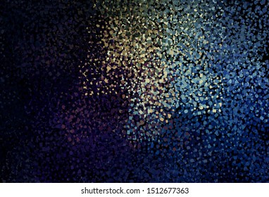 Dark Multicolor vector background with abstract shapes. Colorful chaotic forms with gradient in modern style. Background for a cell phone.