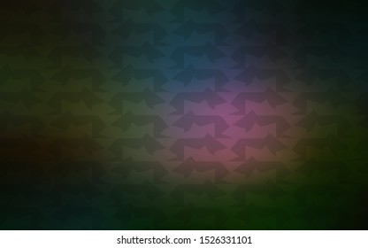 Dark Multicolor vector background with abstract circles. Creative illustration in halftone marble style with gradient. A completely new memphis design for your business.