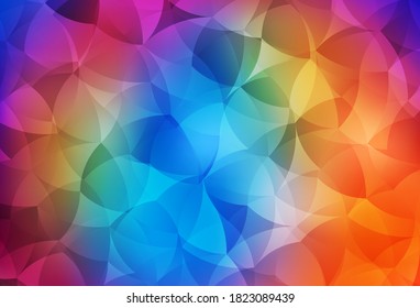 Dark Multicolor vector background with abstract shapes. Modern abstract illustration with colorful random forms. Elegant design for wallpapers.
