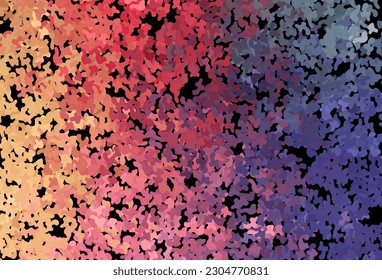 Dark Multicolor vector background with abstract shapes. Colorful chaotic forms with gradient in modern style. Elegant design for wallpapers.