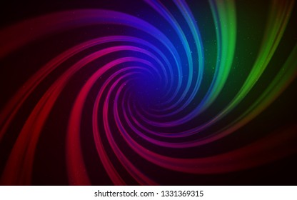Dark Multicolor vector background with astronomical stars. Blurred decorative design in simple style with galaxy stars. Best design for your ad, poster, banner.