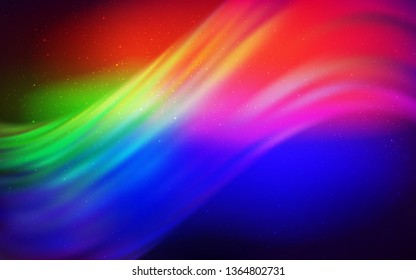 Dark Multicolor vector background with astronomical stars. Shining illustration with sky stars on abstract template. Template for cosmic backgrounds.